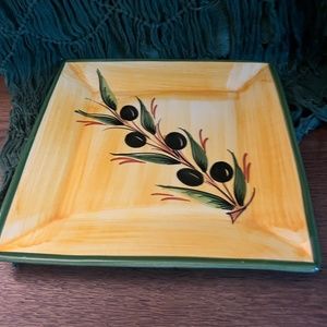 Olive Dinner Place, with Yellow Background(Barcelona,  Spain)